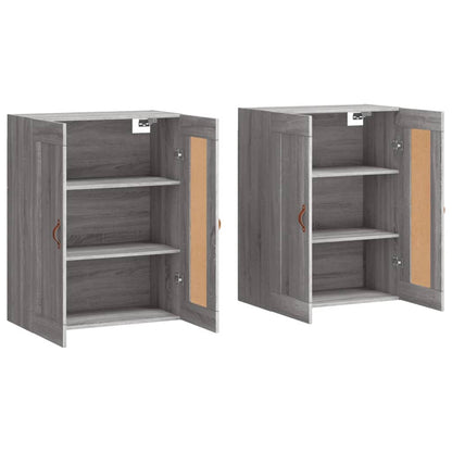 Wall Mounted Cabinets 2 pcs Grey Sonoma Engineered Wood