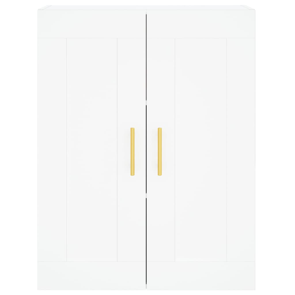 Wall Mounted Cabinets 2 pcs White Engineered Wood