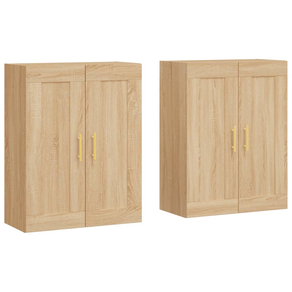 Wall Mounted Cabinets 2 pcs Sonoma Oak Engineered Wood