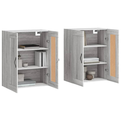 Wall Mounted Cabinets 2 pcs Grey Sonoma Engineered Wood