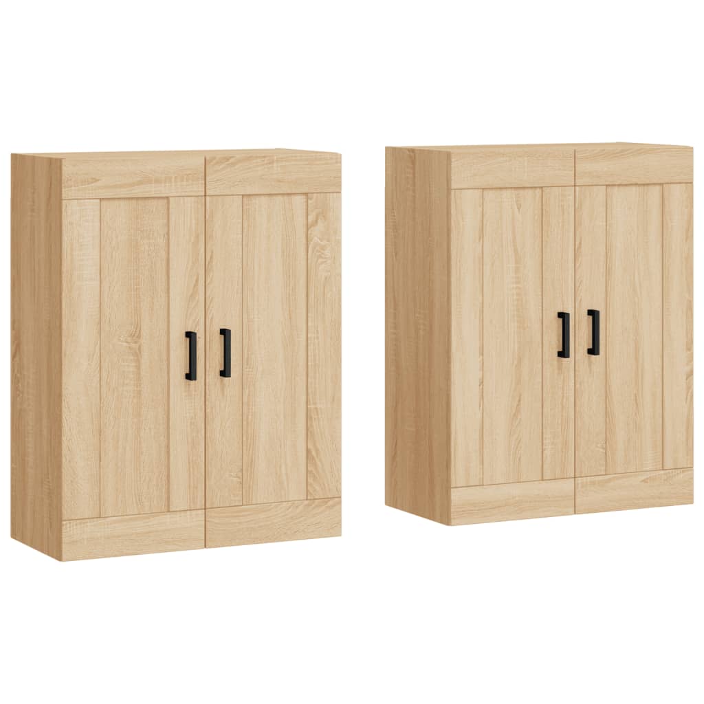 Wall Mounted Cabinets 2 pcs Sonoma Oak Engineered Wood