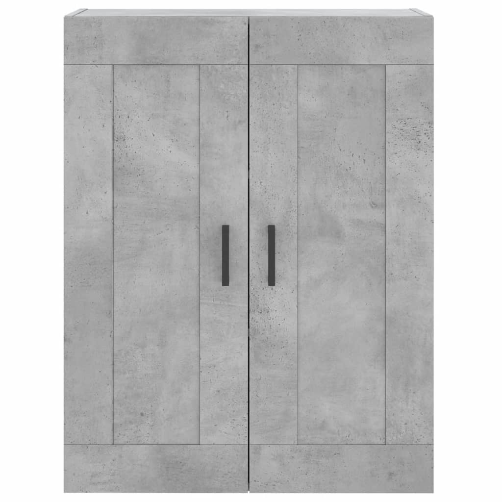 Wall Mounted Cabinets 2 pcs Concrete Grey Engineered Wood