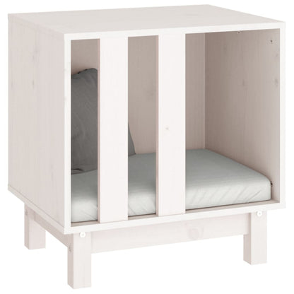 Dog House White 50x40x52 cm Solid Wood Pine