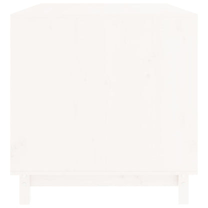Dog House White 100x70x72 cm Solid Wood Pine