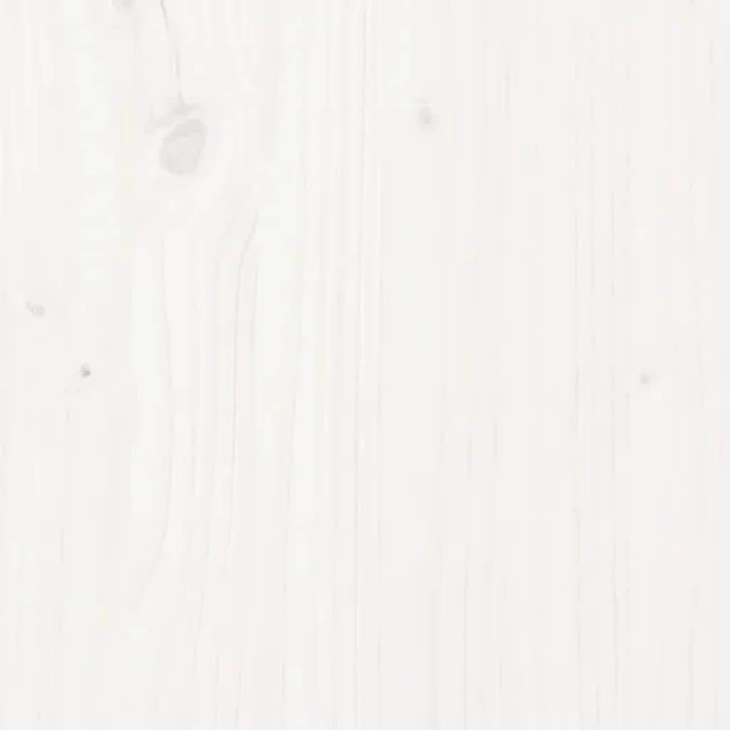 Dog House White 100x70x72 cm Solid Wood Pine