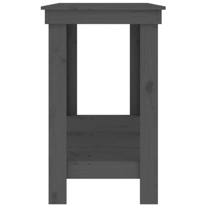 Work Bench Grey 140x50x80 cm Solid Wood Pine