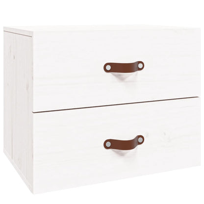 Wall-mounted Bedside Cabinet White 50x36x40 cm