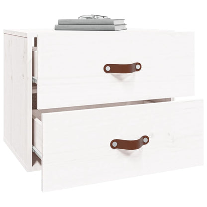Wall-mounted Bedside Cabinet White 50x36x40 cm