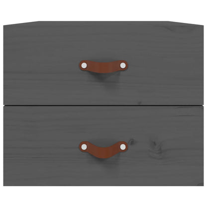 Wall-mounted Bedside Cabinet Grey 50x36x40 cm