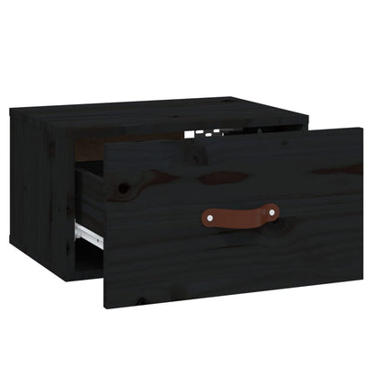 Wall-mounted Bedside Cabinets 2 pcs Black 40x29.5x22 cm