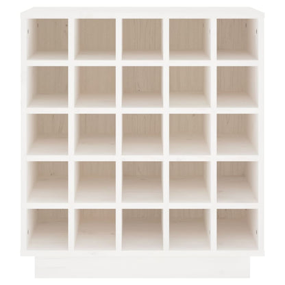 Wine Cabinet White 55.5x34x61 cm Solid Wood Pine