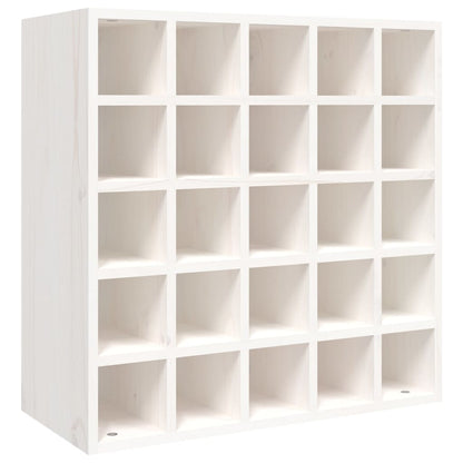 Wine Cabinet White 56x25x56 cm Solid Wood Pine