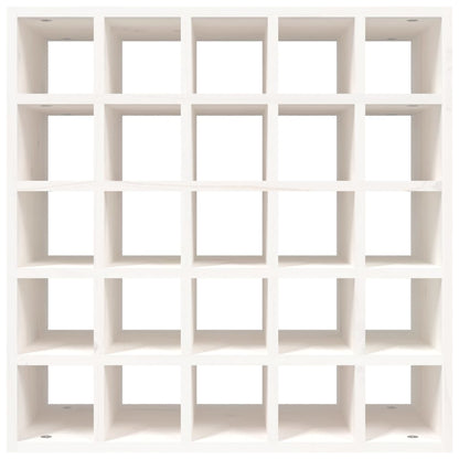 Wine Cabinet White 56x25x56 cm Solid Wood Pine