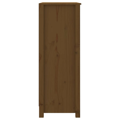 Book Cabinet Honey Brown 80x35x97 cm Solid Wood Pine