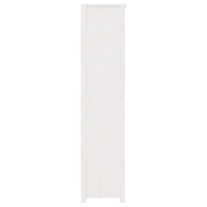 Book Cabinet White 80x35x154 cm Solid Wood Pine