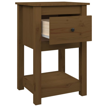 Bedside Cabinets 2 pcs Honey Brown 40x35x61.5cm Solid Wood Pine