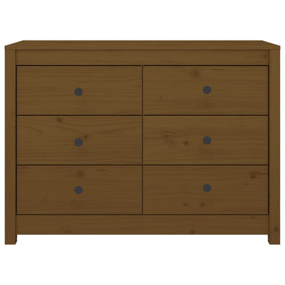 Side Cabinet Honey Brown 100x40x72 cm Solid Wood Pine