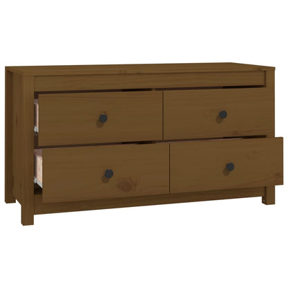 Side Cabinet Honey Brown 100x40x54 cm Solid Wood Pine
