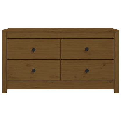 Side Cabinet Honey Brown 100x40x54 cm Solid Wood Pine