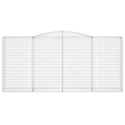 Arched Gabion Baskets 3 pcs 400x50x180/200 cm Galvanised Iron