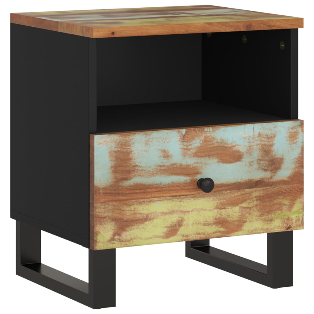 Bedside Cabinets 2 pcs Solid Wood Reclaimed&Engineered Wood