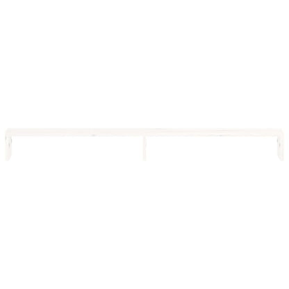 Monitor Stand White 100x27x10 cm Solid Wood Pine