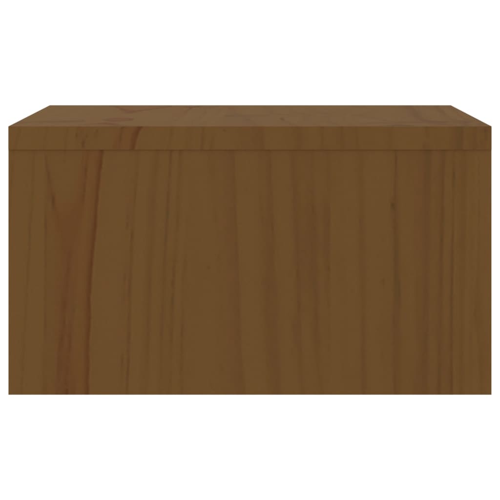 Monitor Stand Honey Brown 50x27x15 cm Solid Wood Pine
