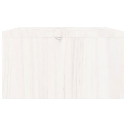 Monitor Stand White 100x27x15 cm Solid Wood Pine