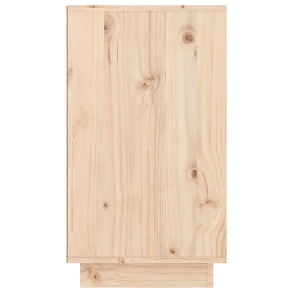 Shoe Cabinet 110x34x61 cm Solid Wood Pine