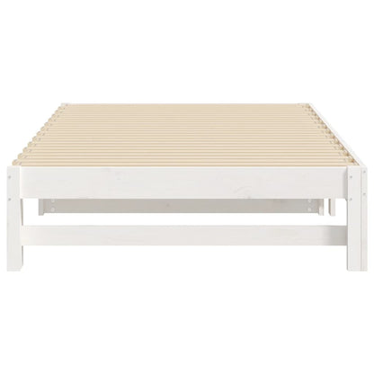 Pull-out Day Bed without Mattress White 2x(90x200) cm