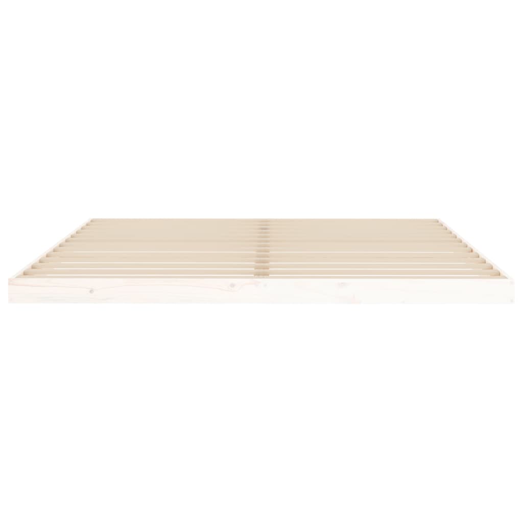 Bed Frame without Mattress White 180x200 cm Super King  Solid Wood Pine