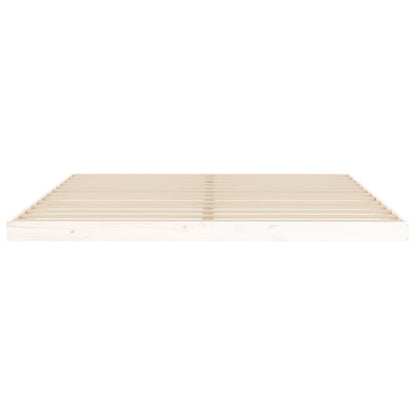 Bed Frame without Mattress White 180x200 cm Super King  Solid Wood Pine