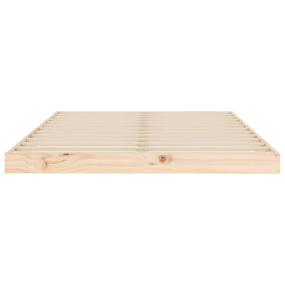 Bed Frame without Mattress 120x190 cm Small Double  Solid Wood Pine