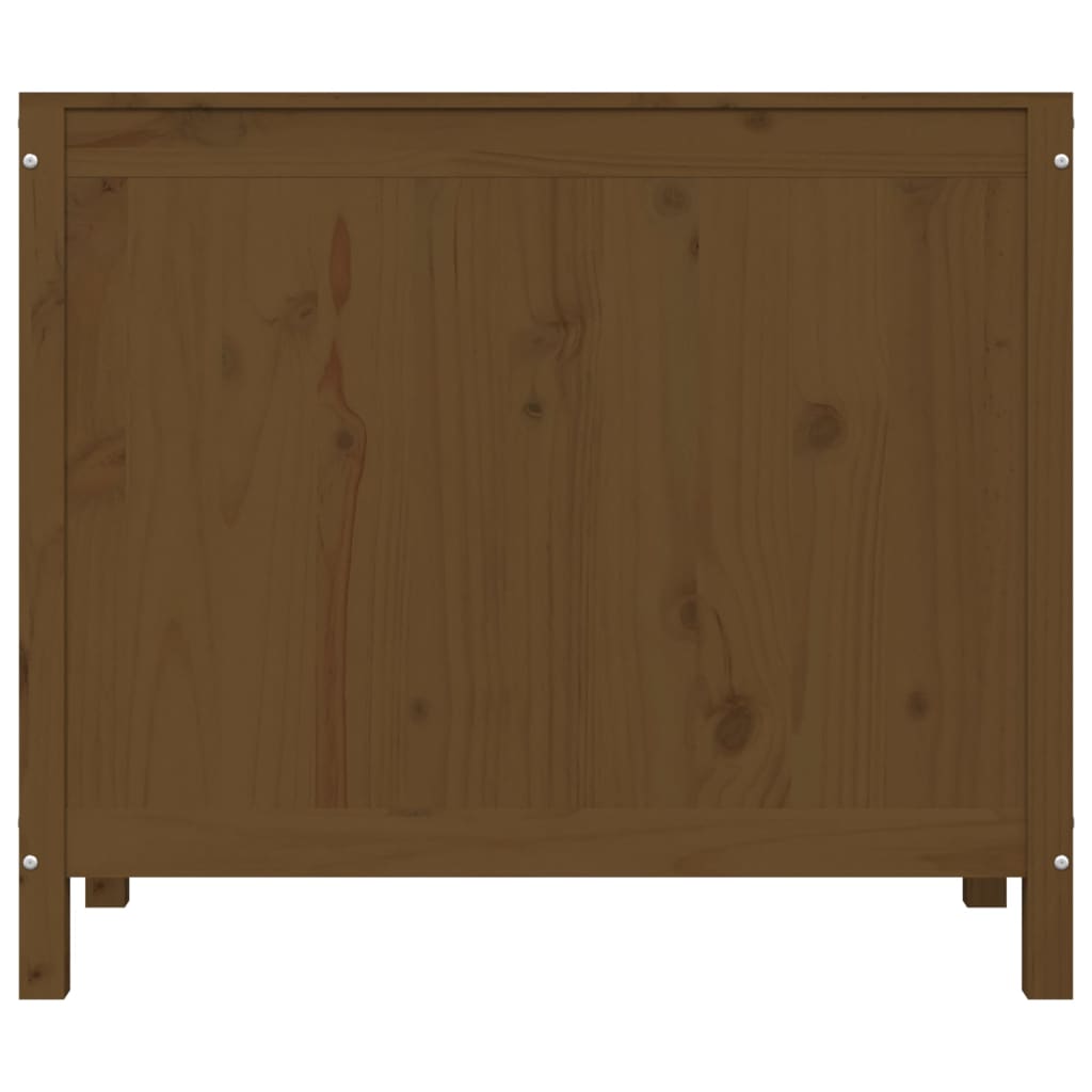Laundry Box Honey Brown 88.5x44x76 cm Solid Wood Pine