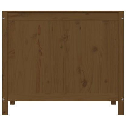 Laundry Box Honey Brown 88.5x44x76 cm Solid Wood Pine