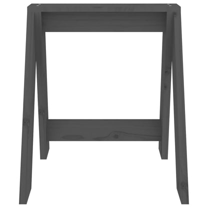 Stools 2 pcs Grey 40x40x45 cm Solid Wood Pine