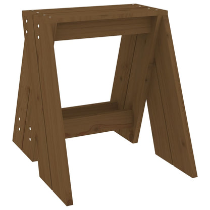Stools 2 pcs Honey Brown 40x40x45 cm Solid Wood Pine