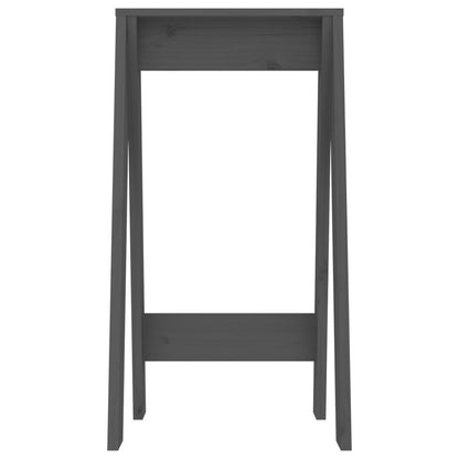 Stools 2 pcs Grey 40x40x75 cm Solid Wood Pine