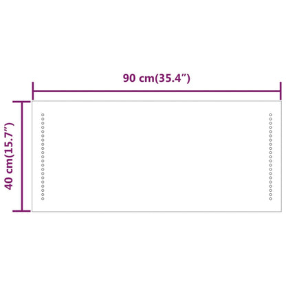 LED Bathroom Mirror 40x90 cm