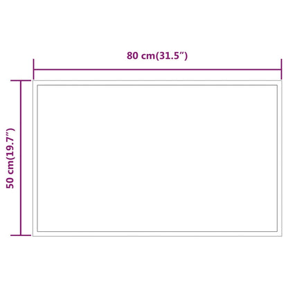 LED Bathroom Mirror 50x80 cm