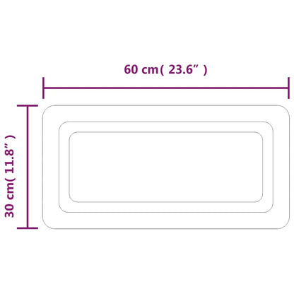 LED Bathroom Mirror 30x60 cm