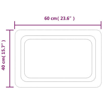 LED Bathroom Mirror 40x60 cm
