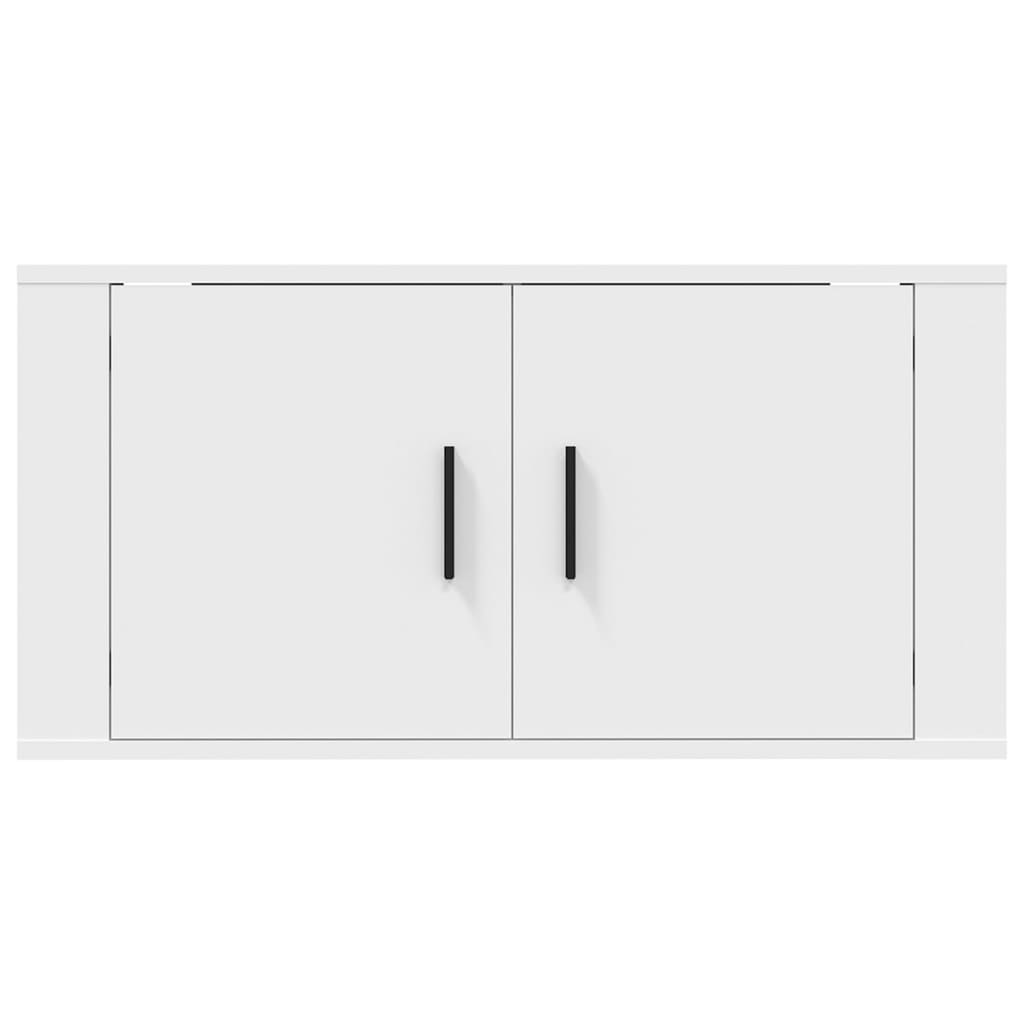 Wall Mounted TV Cabinet White 80x34.5x40 cm