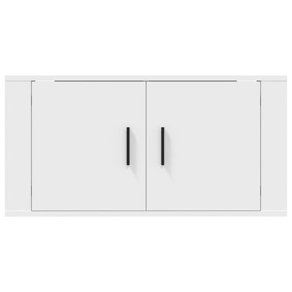 Wall Mounted TV Cabinet White 80x34.5x40 cm