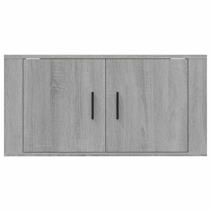 Wall Mounted TV Cabinet Grey Sonoma 80x34.5x40 cm