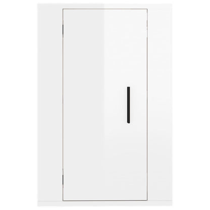 Wall Mounted TV Cabinets 2 pcs High Gloss White 40x34.5x60 cm
