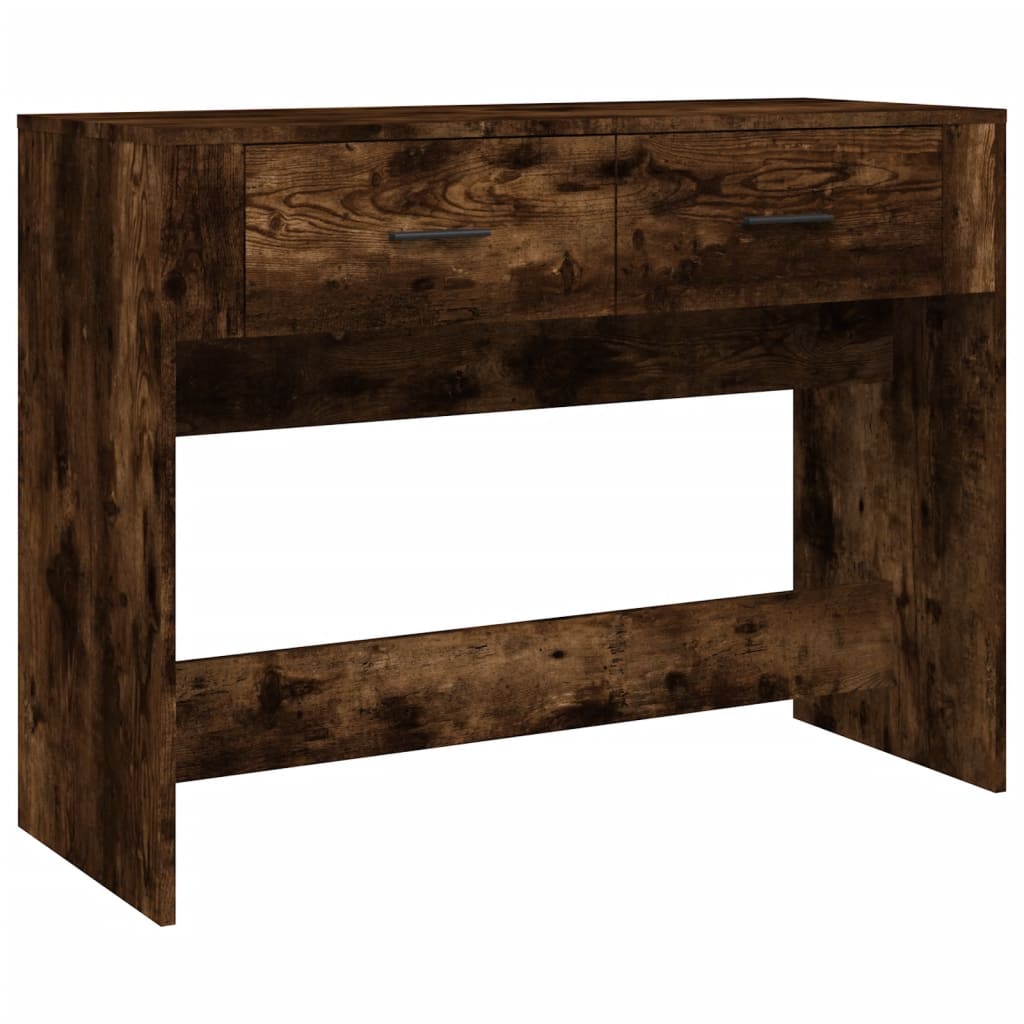 Console Table Smoked Oak 100x39x75 cm Engineered Wood