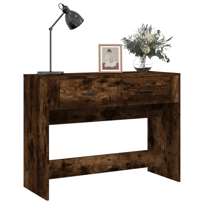 Console Table Smoked Oak 100x39x75 cm Engineered Wood