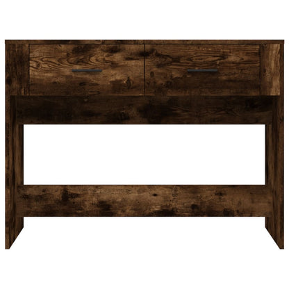 Console Table Smoked Oak 100x39x75 cm Engineered Wood