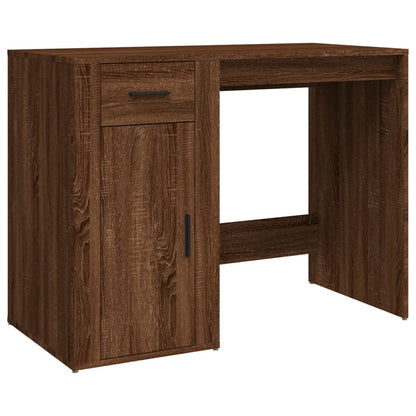 Desk Brown Oak 100x49x75 cm Engineered Wood